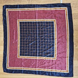 Vintage silk large square scarf